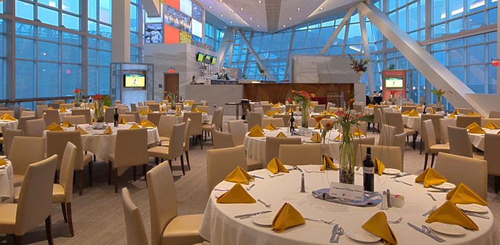 Elegant table settings at a Minnesota Twins fundraiser