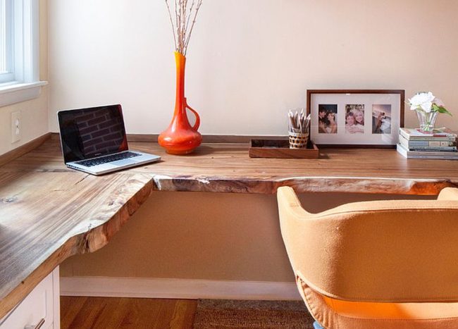 Natural Allure: 25 Home Offices That Celebrate the Charm of Live-Edge ...