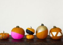 Fun-color-dipped-pumpkins-add-geo-style-and-brightness-to-Halloween-decorations-217x155
