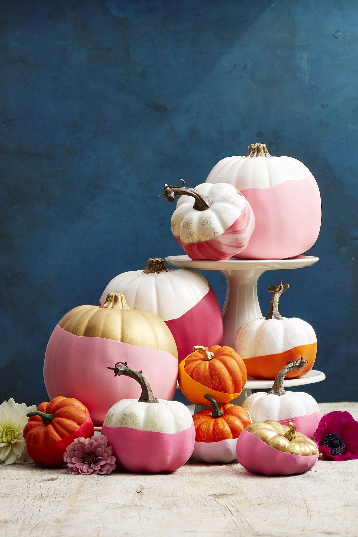 Pittura di zucca glamour e chic per un Halloween alla moda