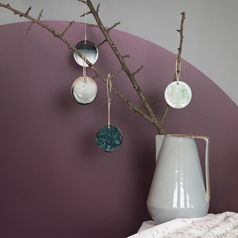 Glazed ornaments from ferm LIVING
