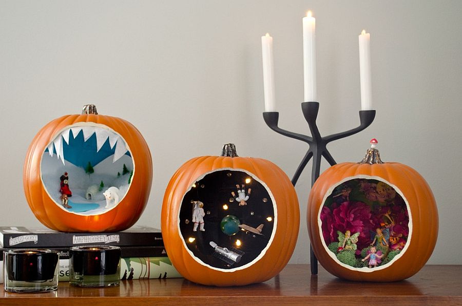 Halloween pumpkin dioramas let you showcase your FIY and crafting skills