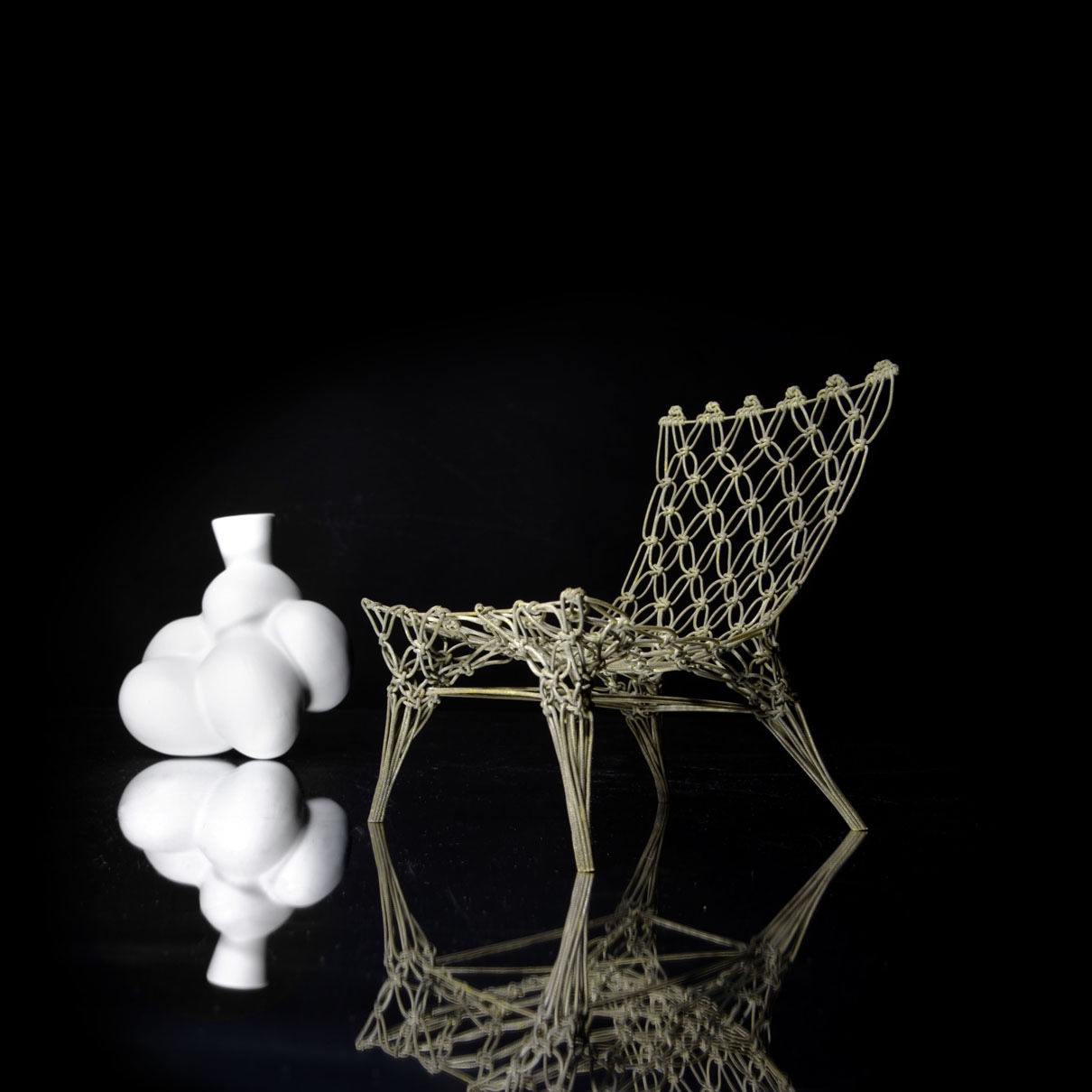 Knotted chair by Marcel Wanders.
