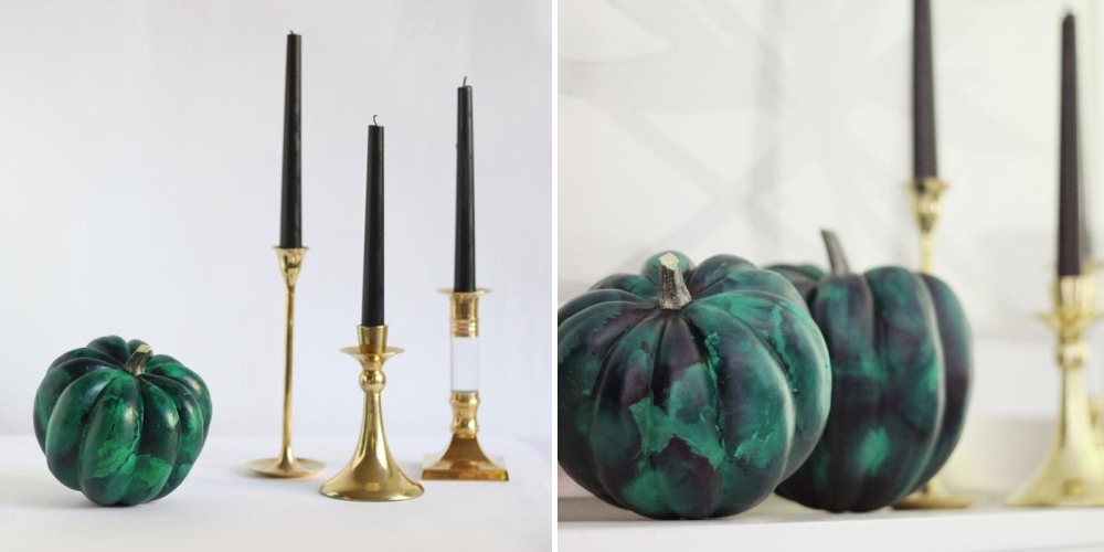 Malachite pumpkins from Hank & Hunt