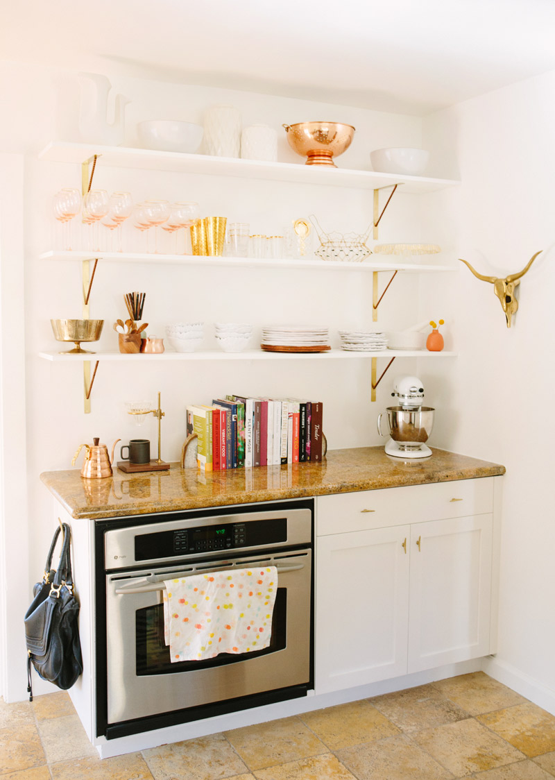 Open shelving by A House in the Hills