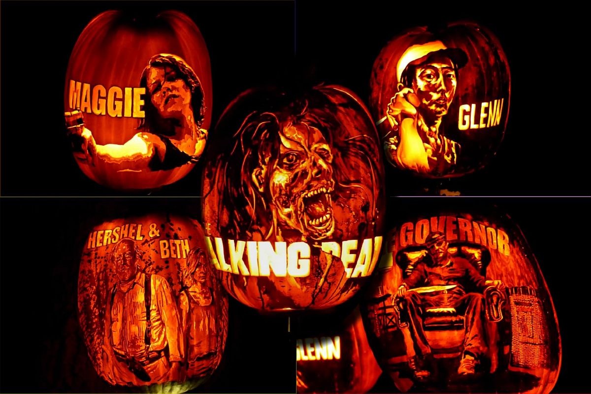 Perfect Pumpkin crafting ideas for those who love Walking Dead