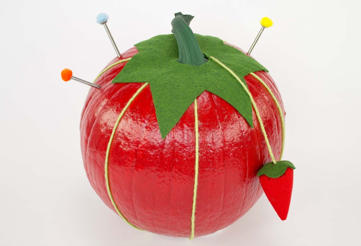 Pincushion pumpkin from Professor Pincushion