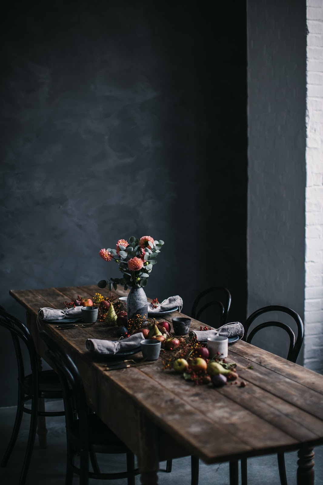 Rustic dining room from Our Food Stories