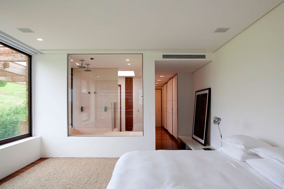 Serene modern bedroom in white