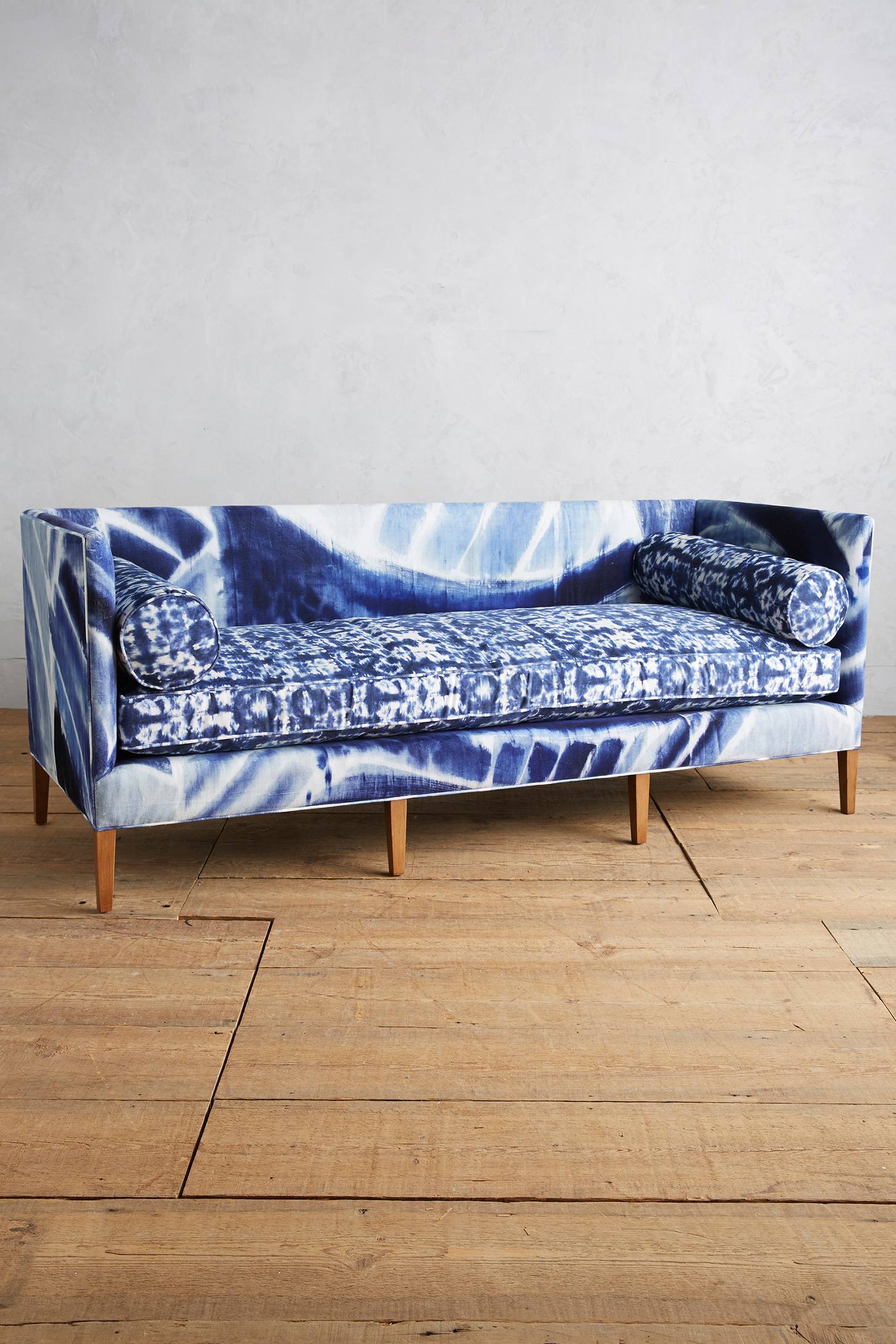 Shibori-inspired sofa from Anthropologie