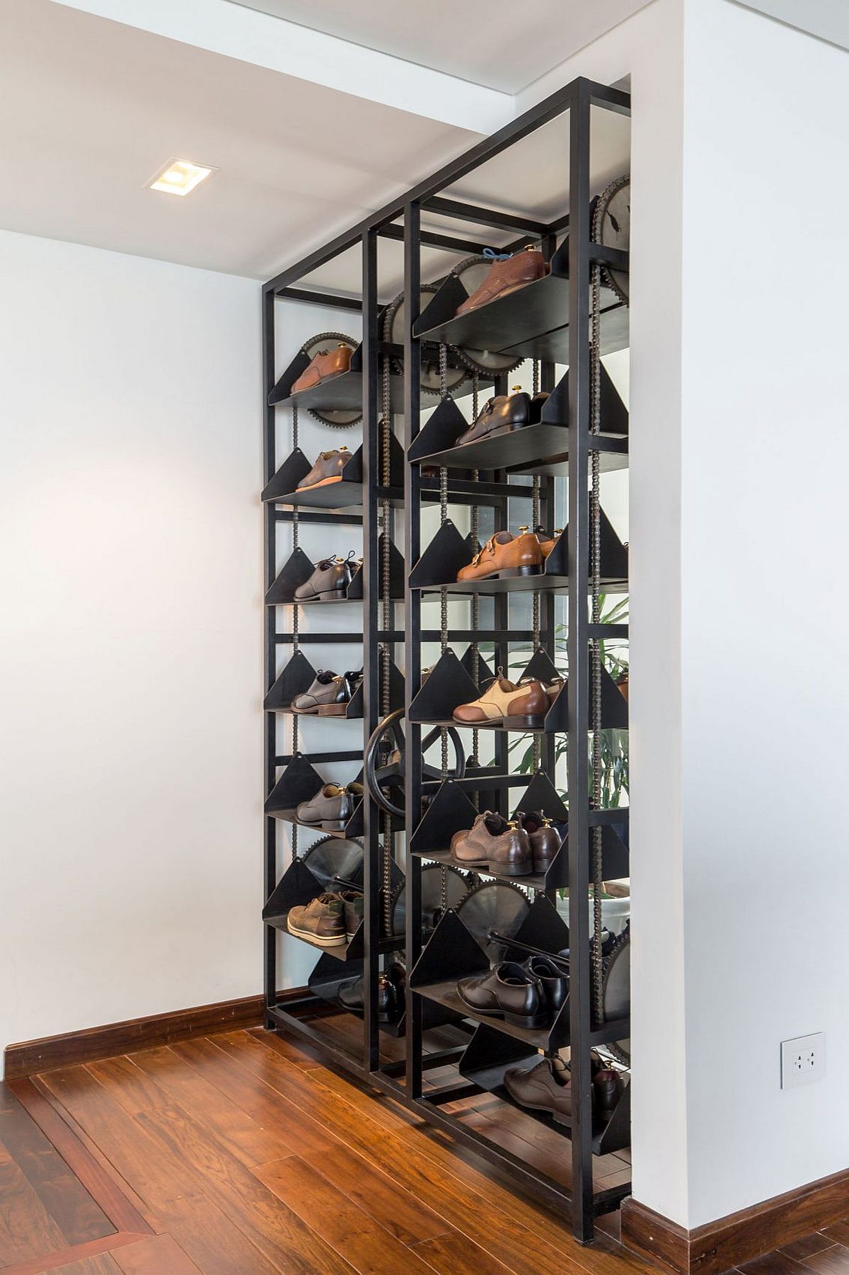 Shoe rack inside the master bedroom