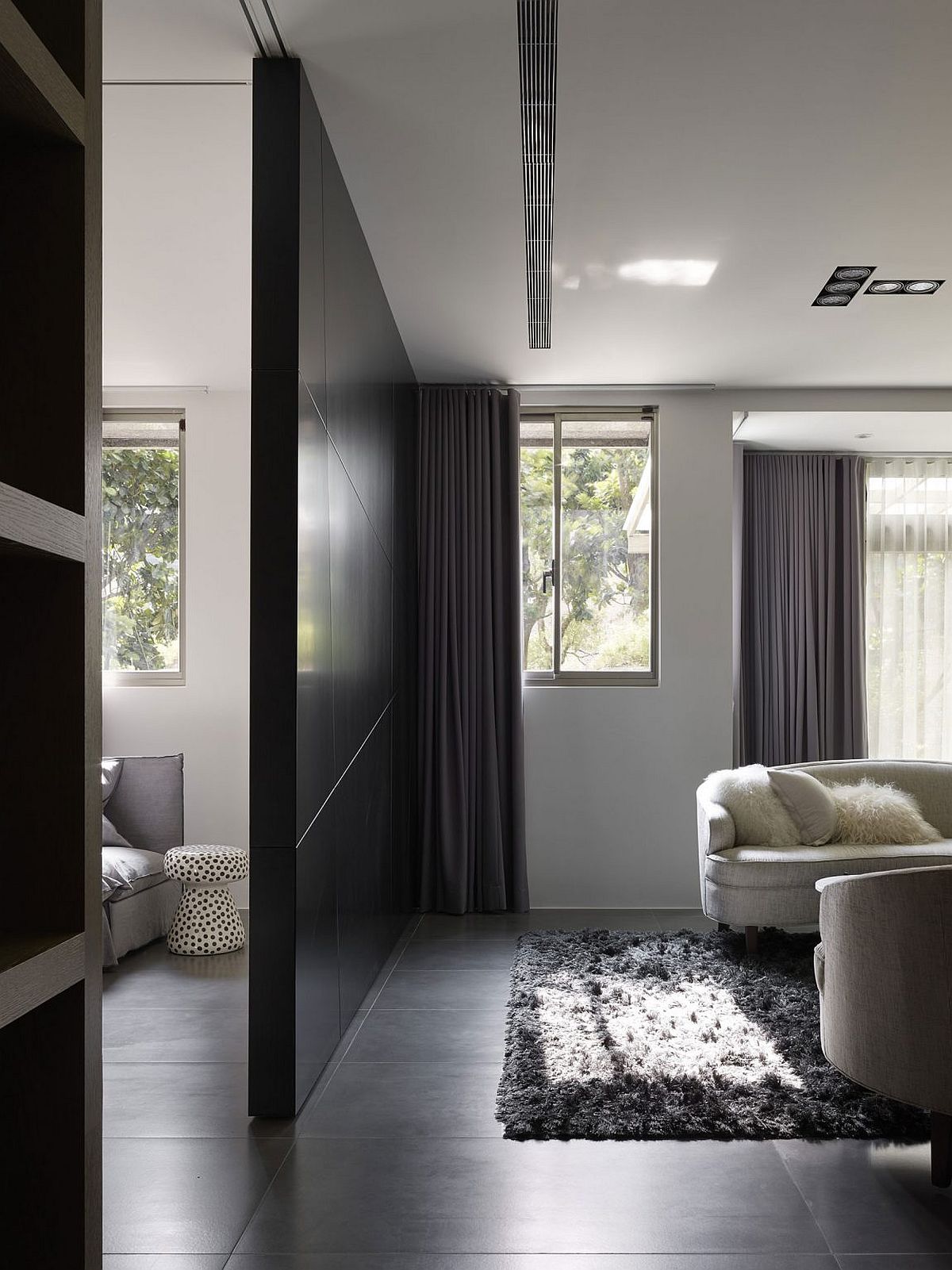 Smart Taipei home in gray, white and black