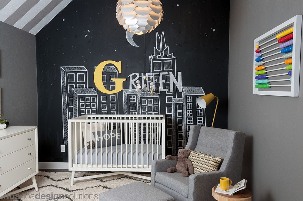 black nursery furniture