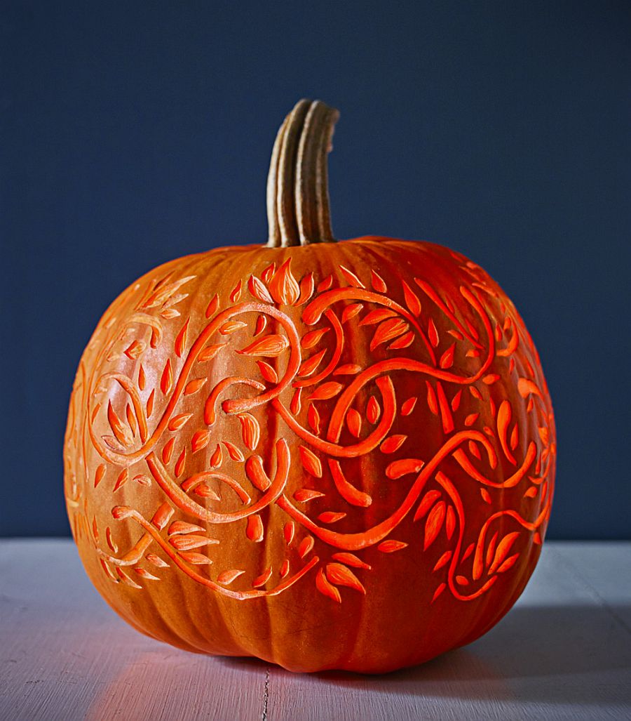 Turn you carved pumpkin into an artistic masterpiece with this snazzy design from John Kernick