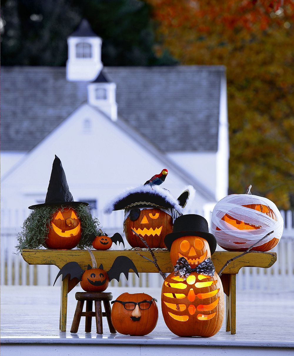 Chi dice che intagliare la zucca non può essere sia divertente che spaventoso