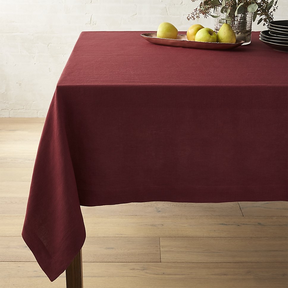 Wine tablecloth from Crate & Barrel