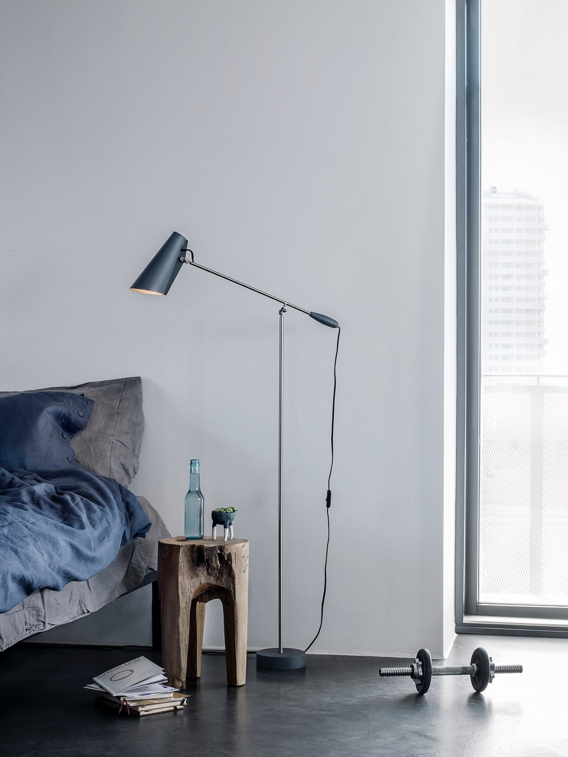 Designed in 1952 by Birger Dahl (and relaunched by Northern Lighting in 2013), Birdy (pictured in grey metallic) is a delightful modernist table lamp.