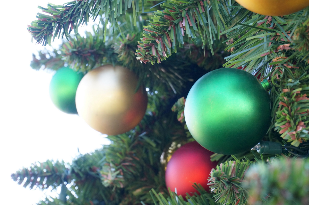 Christmas tree with ornaments