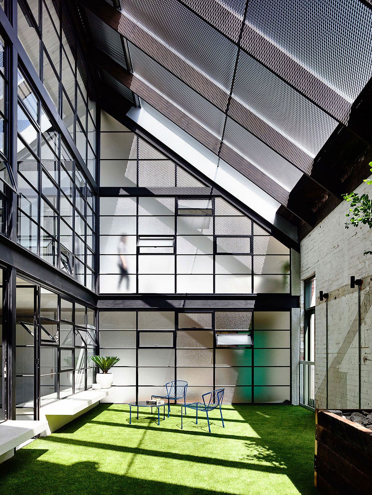 Covered courtyard of the FitzroyLoft in Melbourne