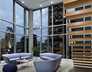 Dazzling View of Cityscape: Minimal Penthouse Brings Downtown Montreal Indoors