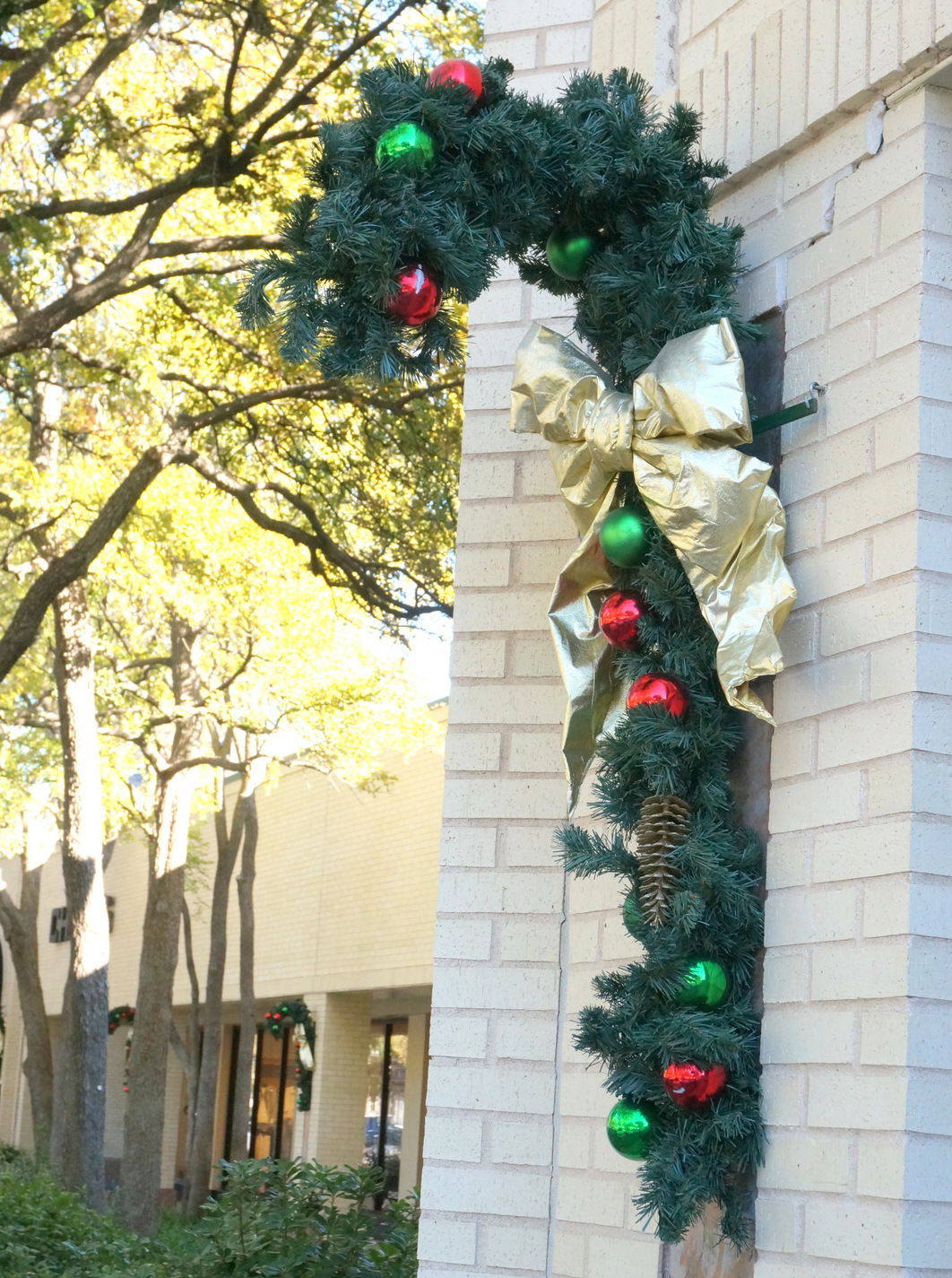 Holiday decorations at The Arboretum in Austin, Texas