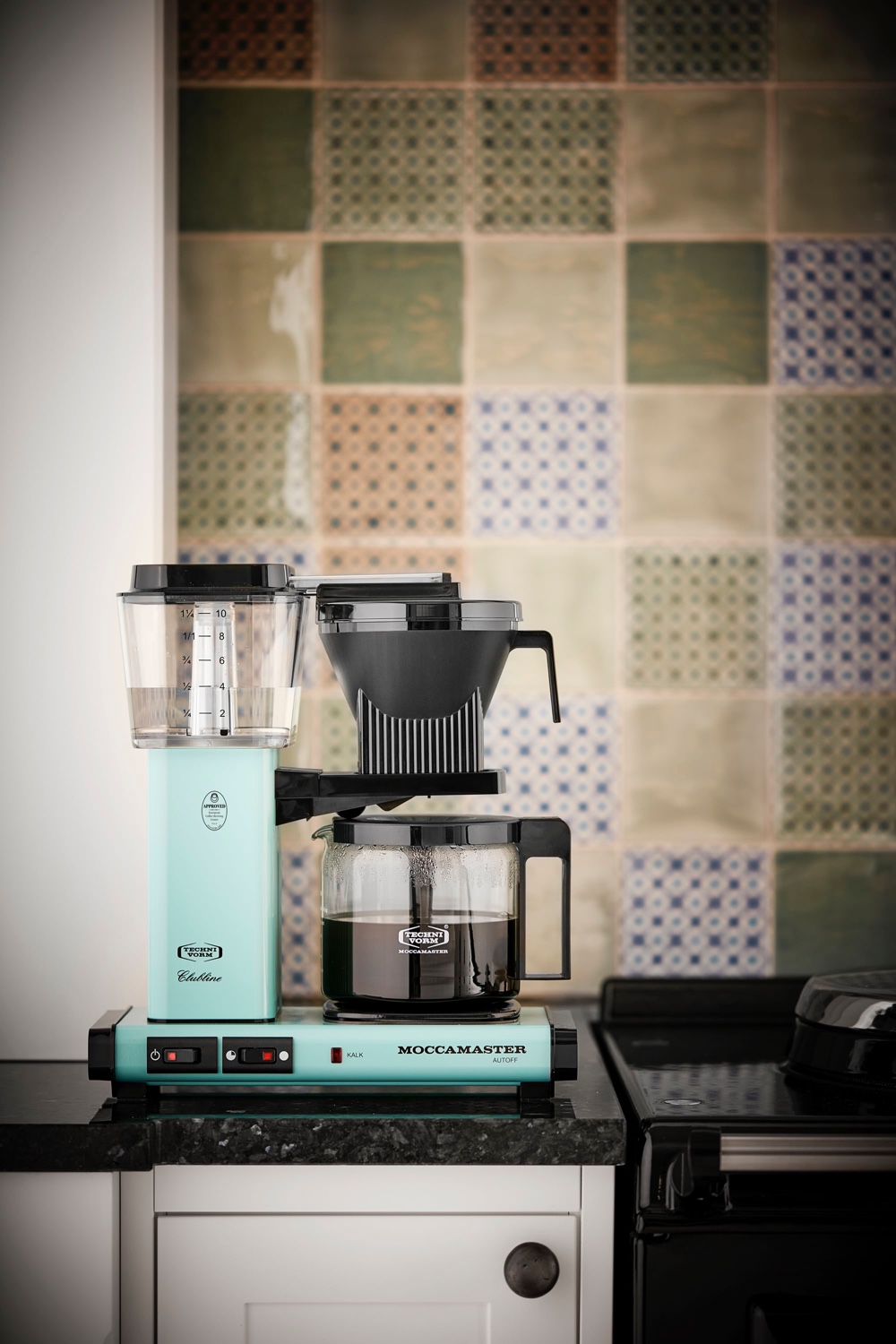 The Moccamaster KBG 741 AO in turquoise. Image © SØBY´S.