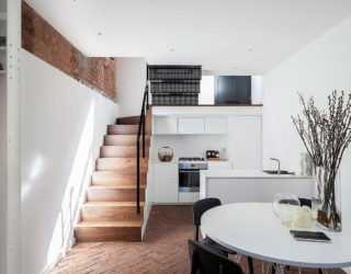 Congested Upholsterer’s Workshop in London Altered into Multi-Level Modern Home