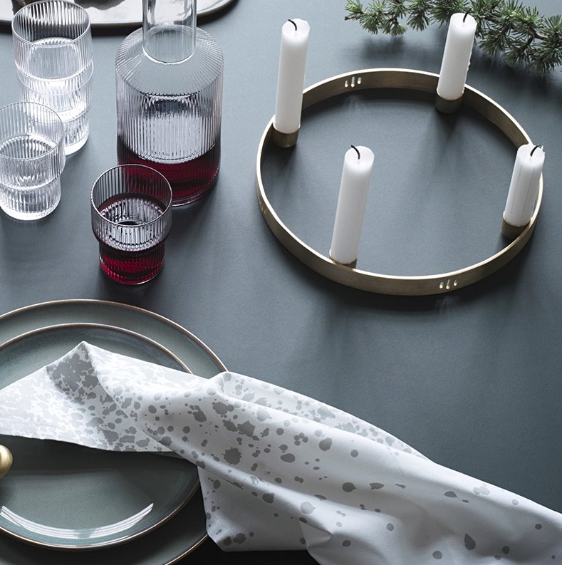 Round candle holder from ferm LIVING
