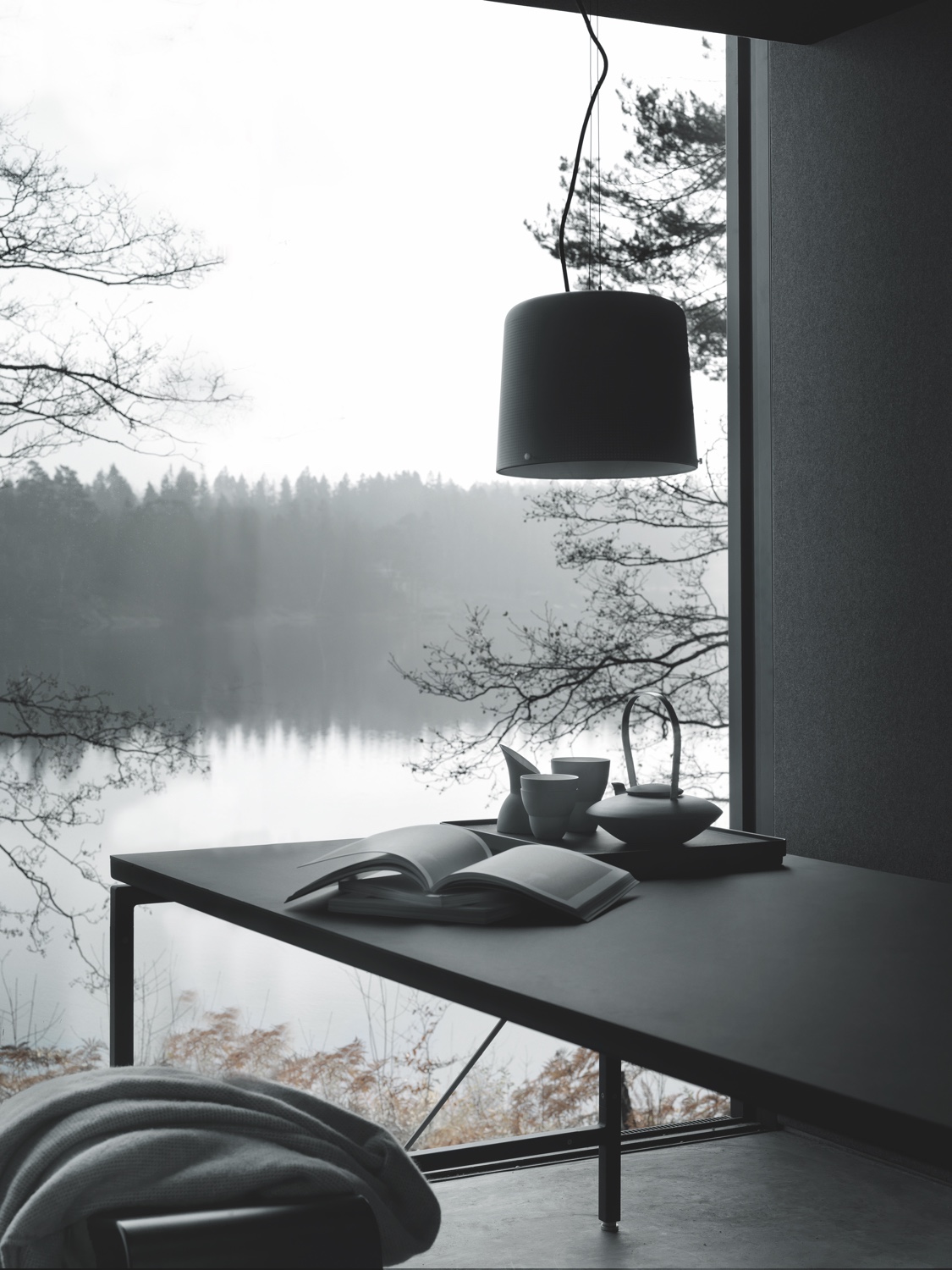 A cosy corner in the Vipp Shelter.