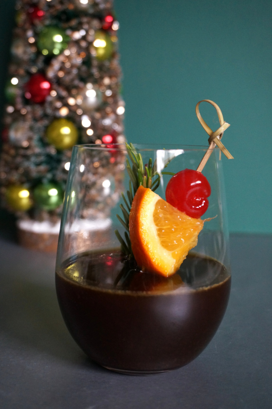 A holiday cocktail