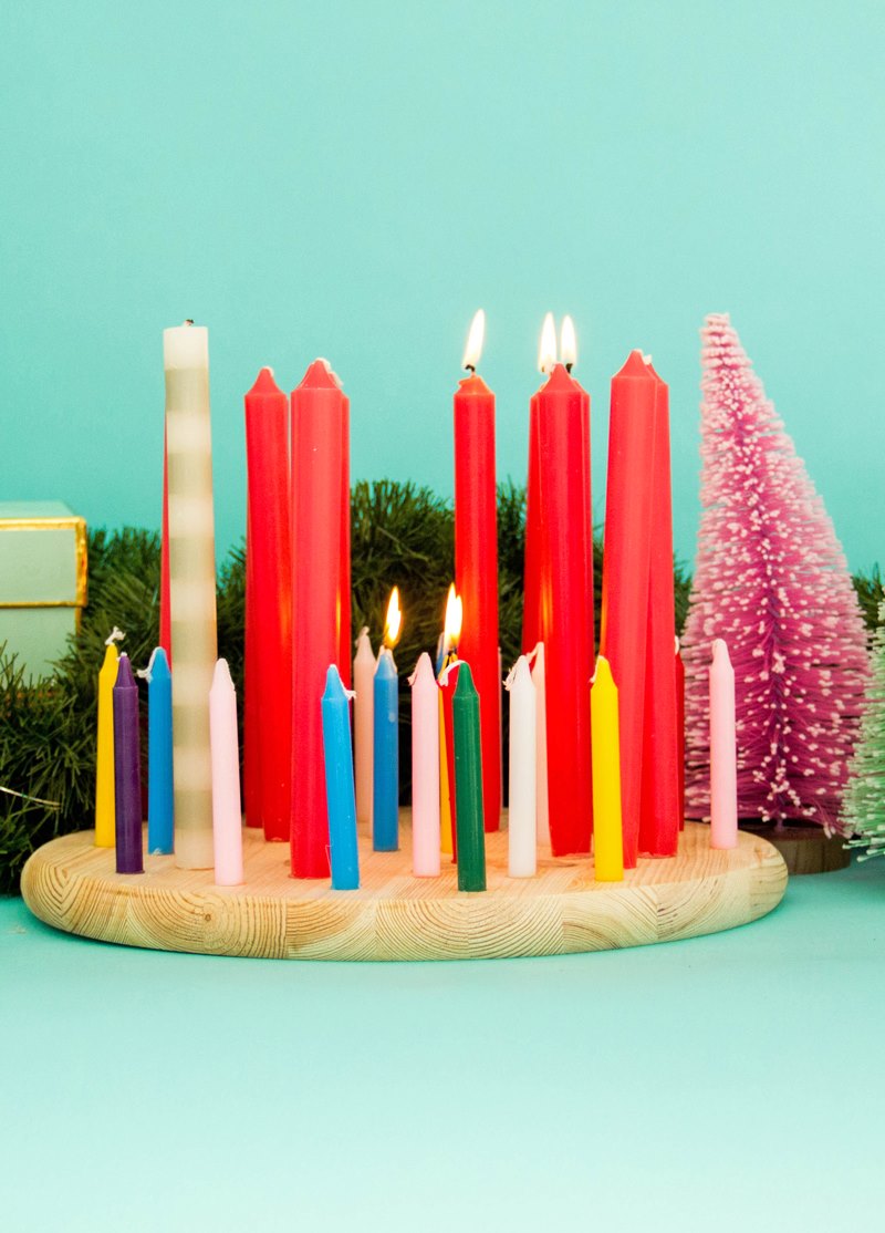 Advent candle wreath from A Subtle Revelry