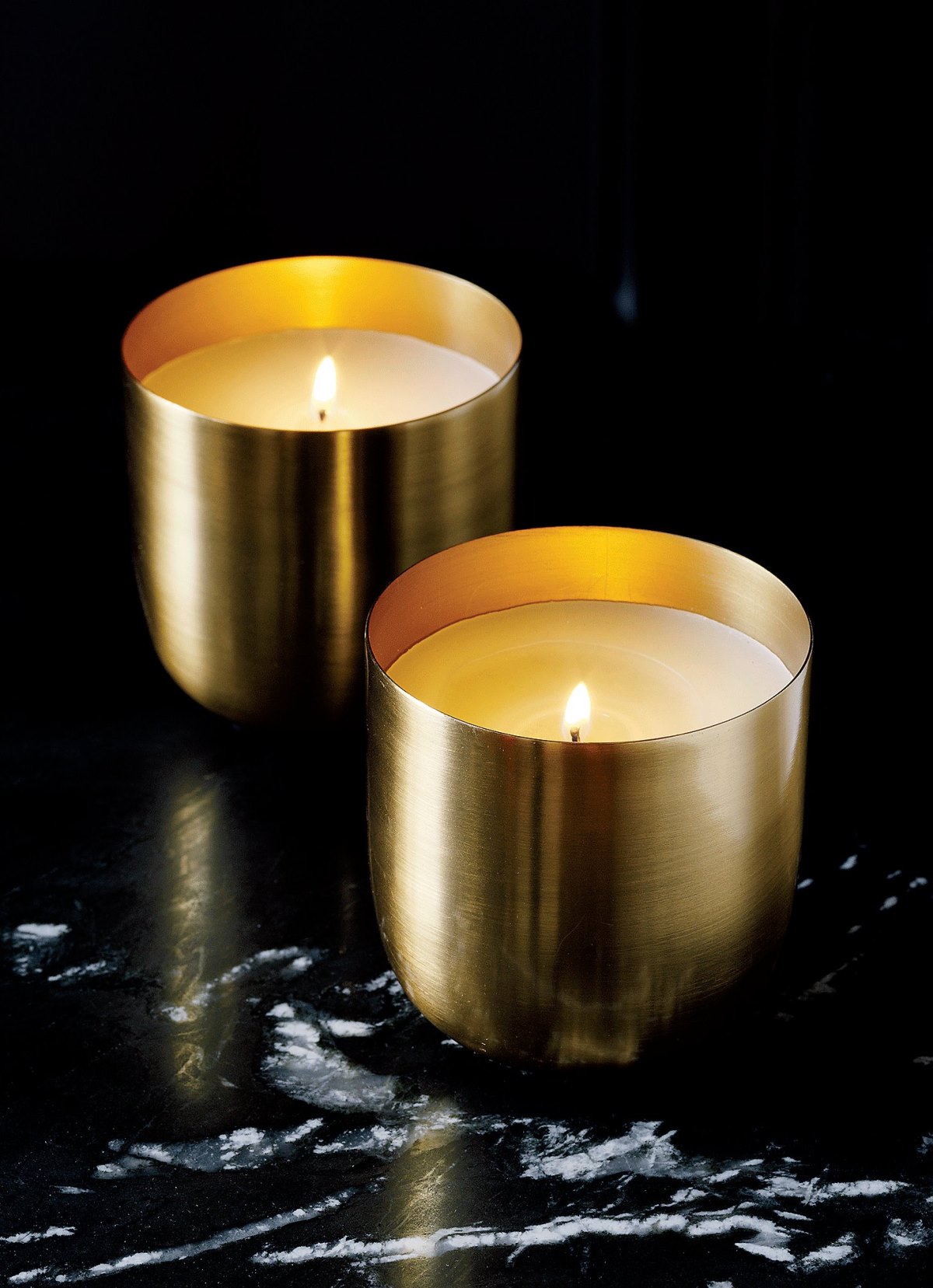 Brass Candle Bowls from CB2