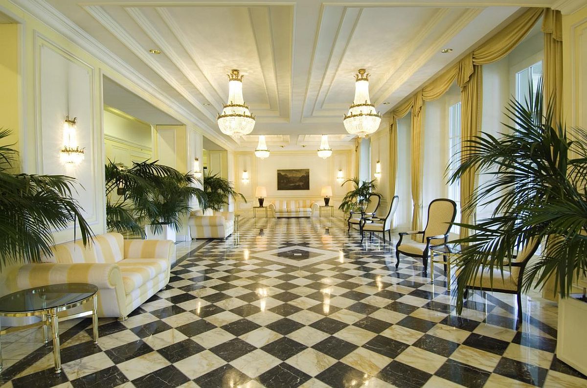 Entrance hall at Victoria-Jungfrau Grand Hotel and Spa