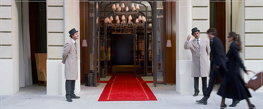 Entrance of the Le Royal Monceau Raffles Paris