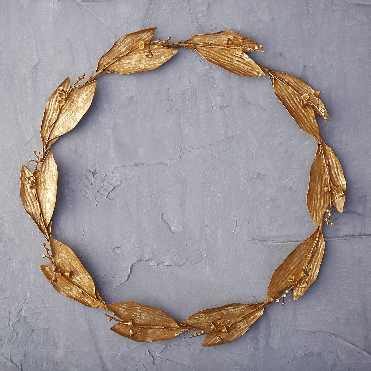 Gold lily wreath from Terrain