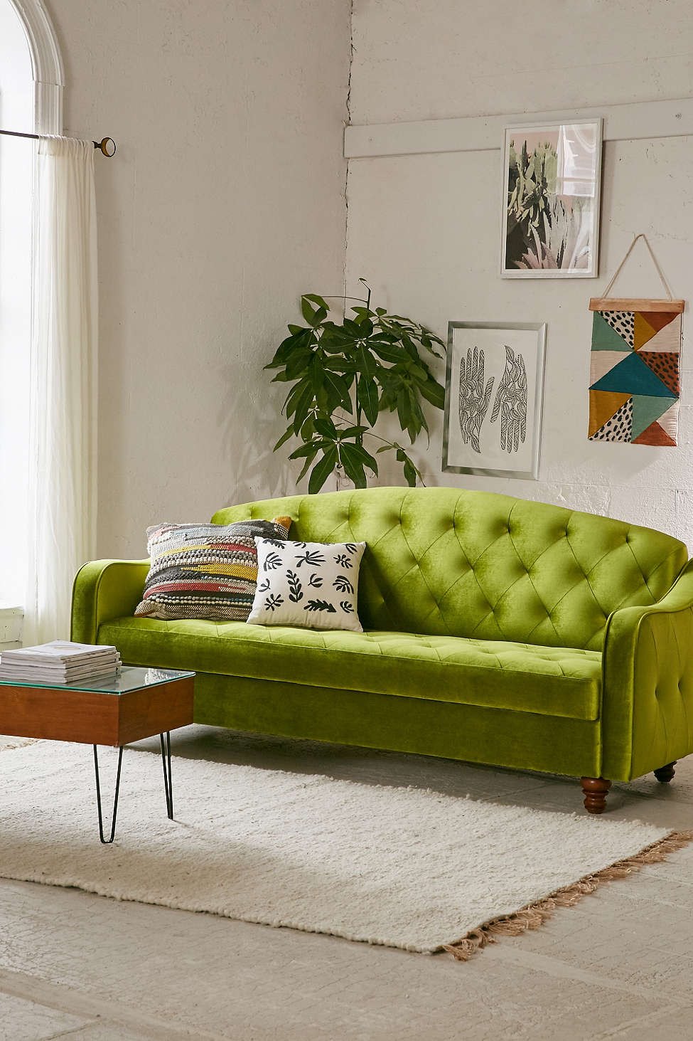 Green sleeper sofa