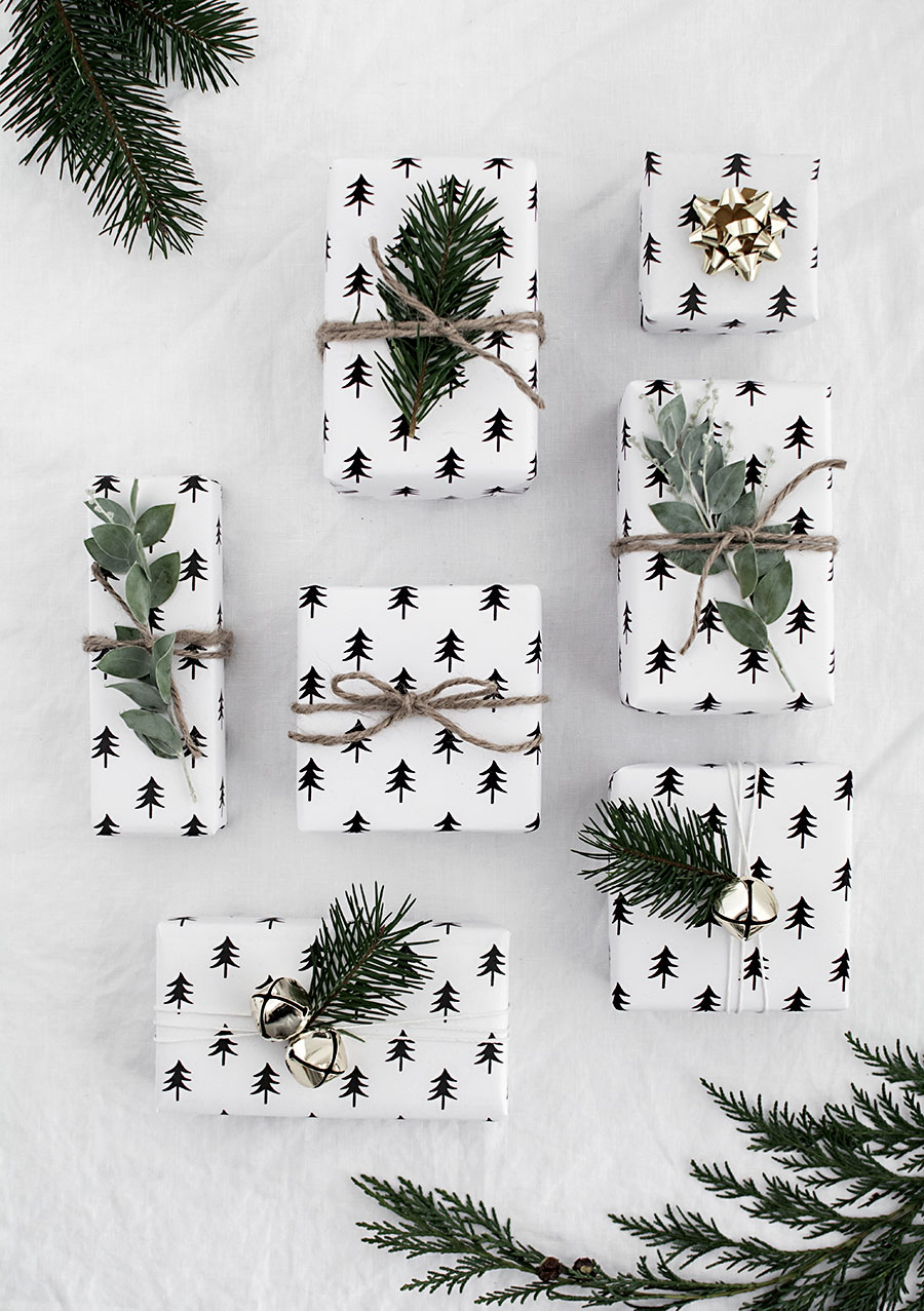 Greenery-embellished gifts from Homey Oh My