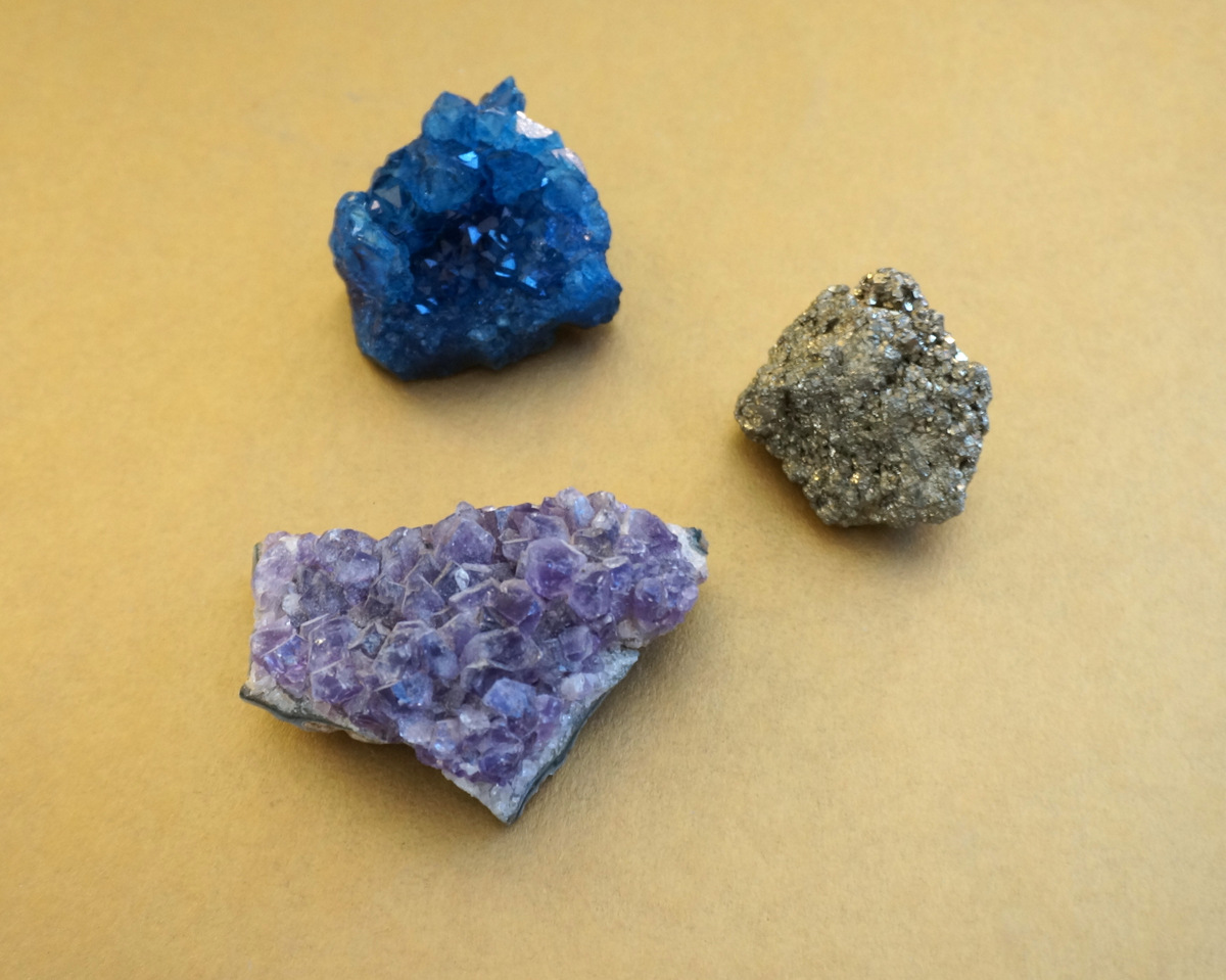Minerals in jewel tones