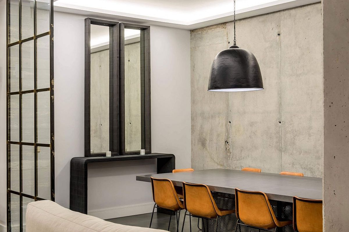 Minimal industrial dining room