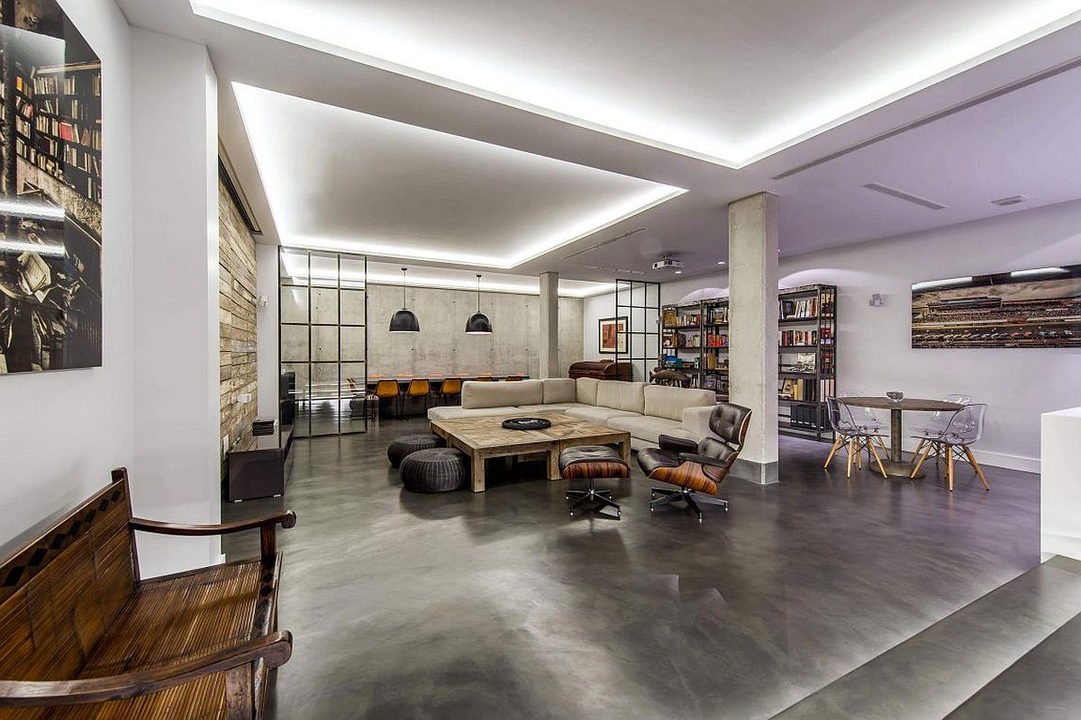 Modern industrial home in Madrid with a neutral color palette