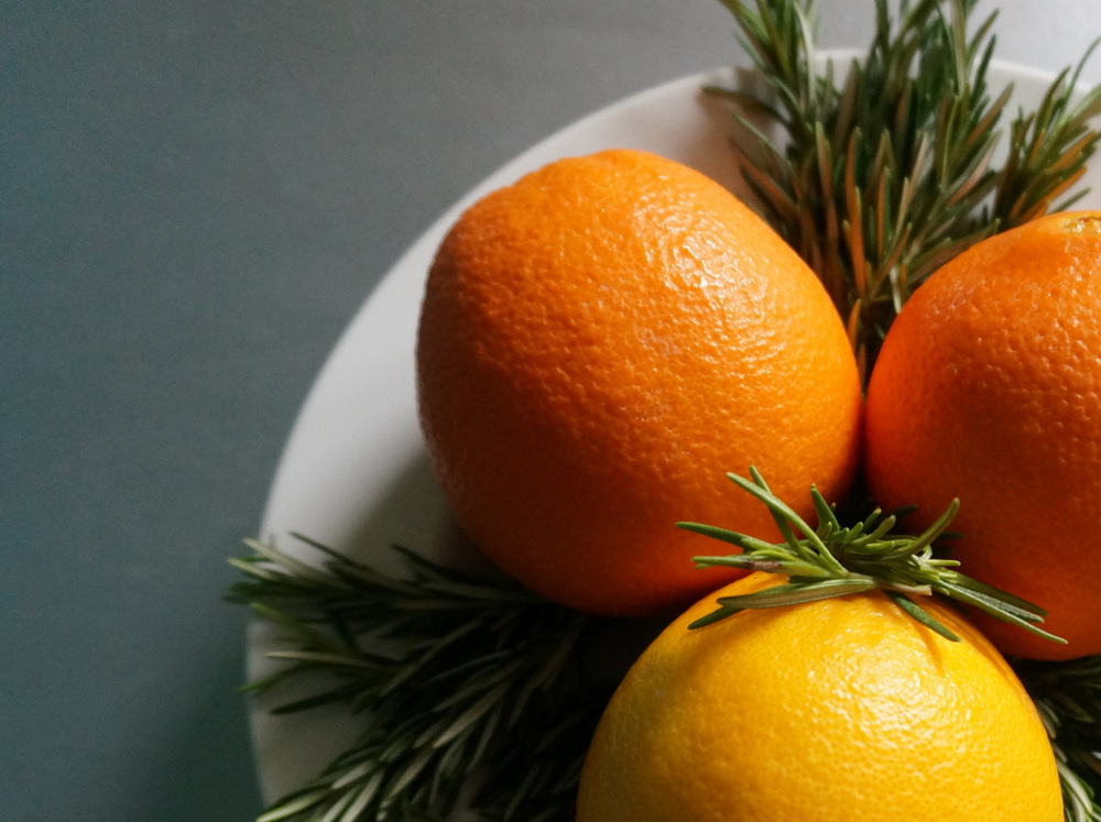 Oranges and rosemary