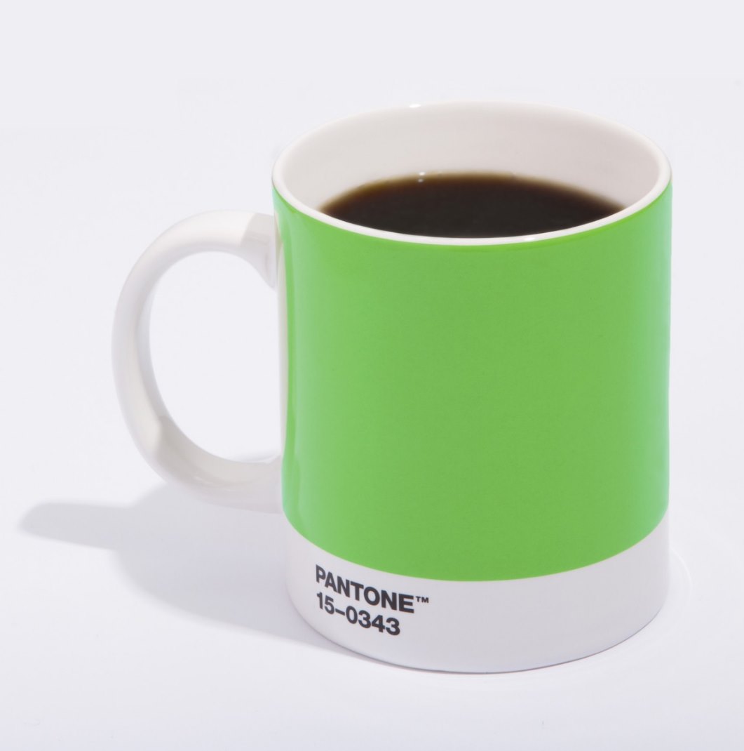 PANTONE's mug in Greenery