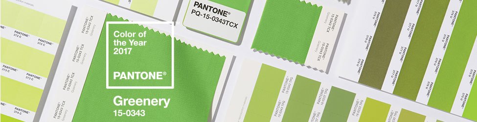 PANTONE's shades of green