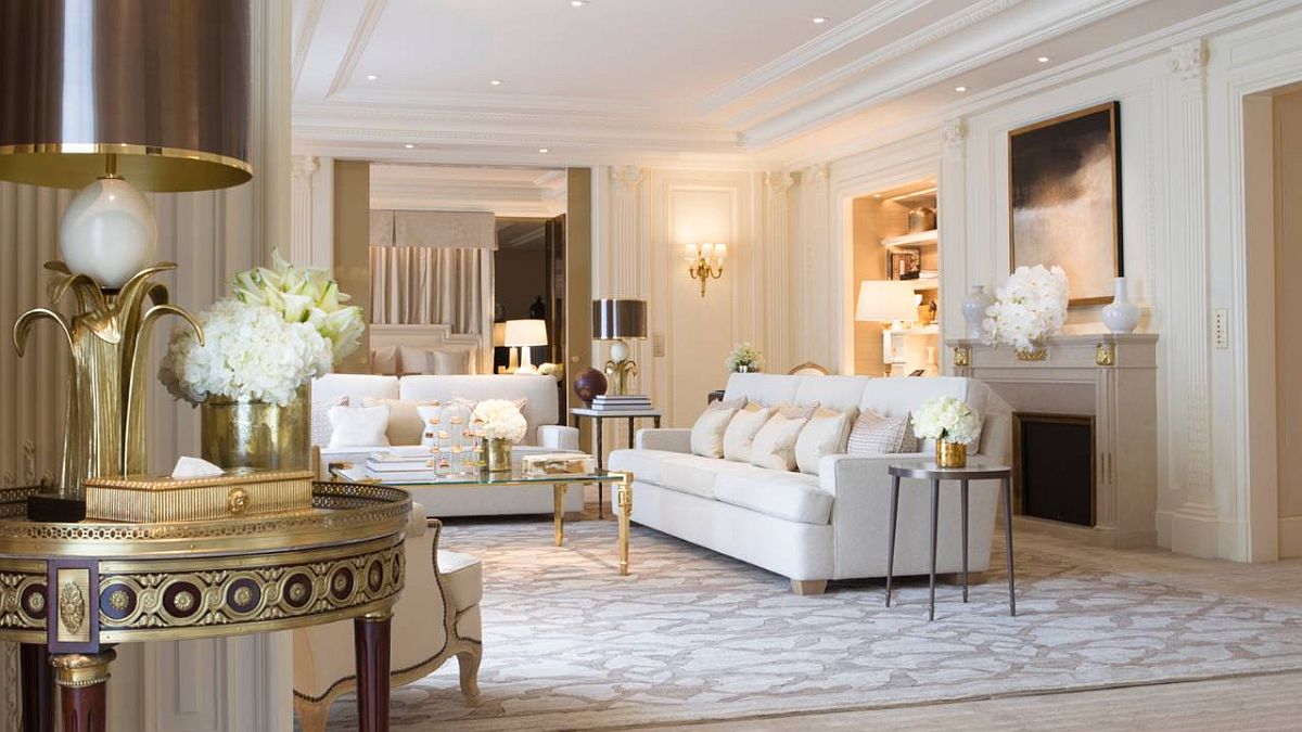 Presidential Suite Bedroom at Four Seasons Hotel George V Paris