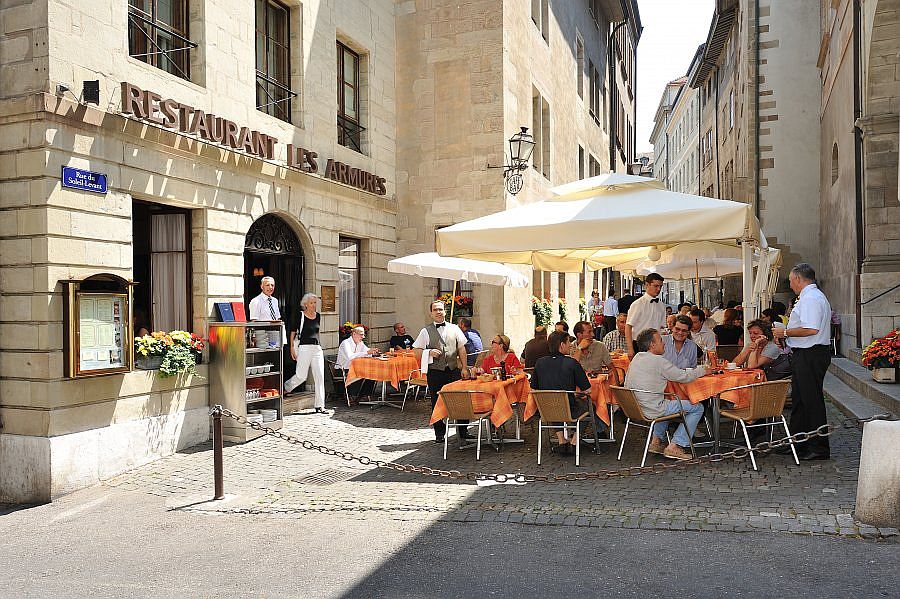 Restaurant Les Armures offers one of a kind window into a geneva lost in time