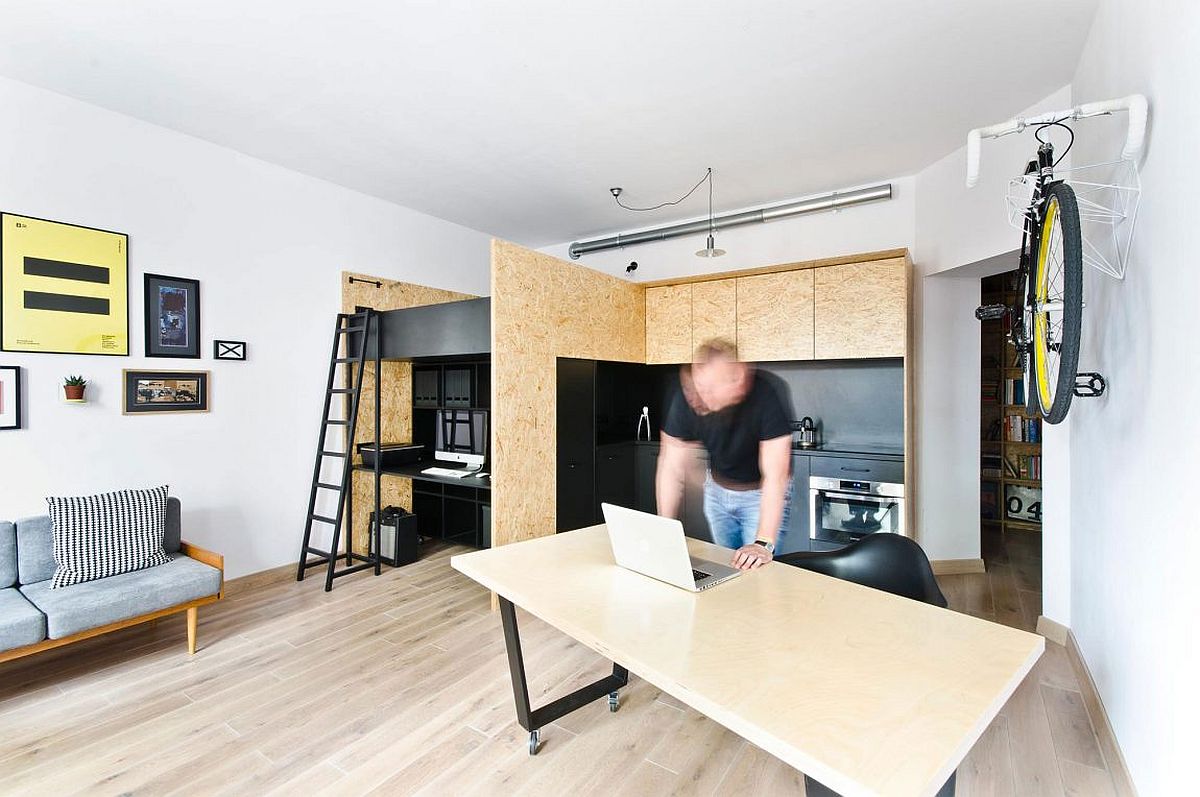 Small design studio and apartment rolled in one