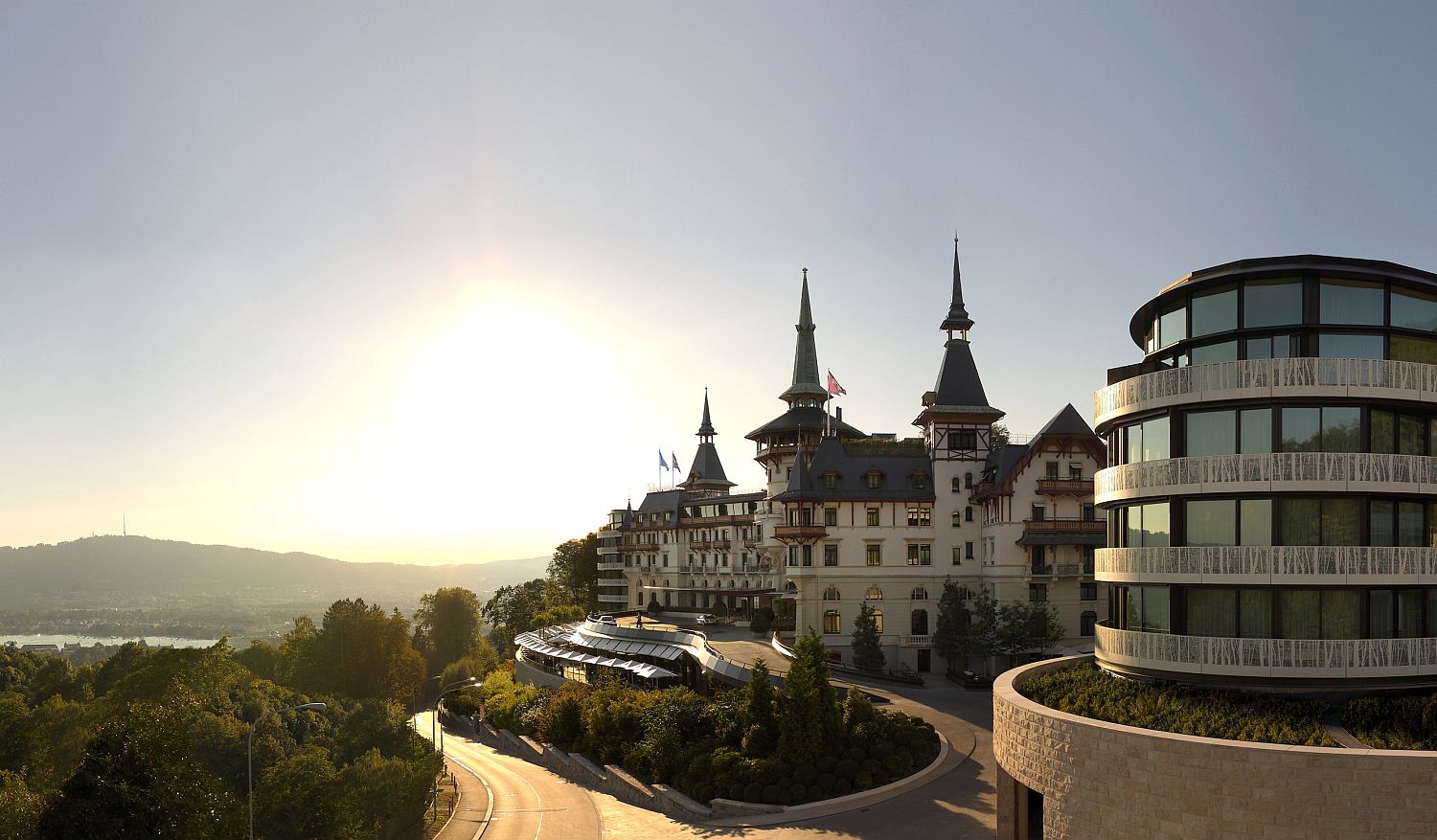 Stunning and spectacular image of The Dolder Grand in Zurich