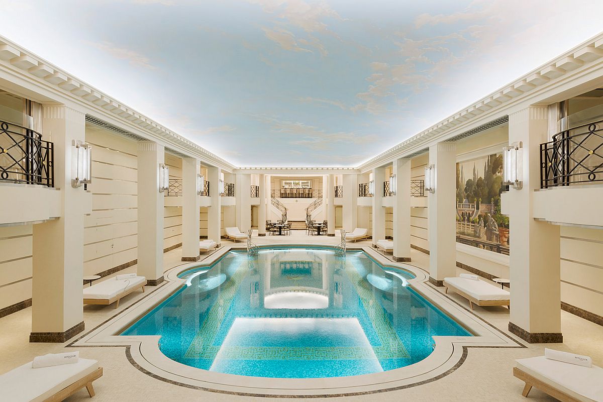 Stunning pool at Ritz Paris