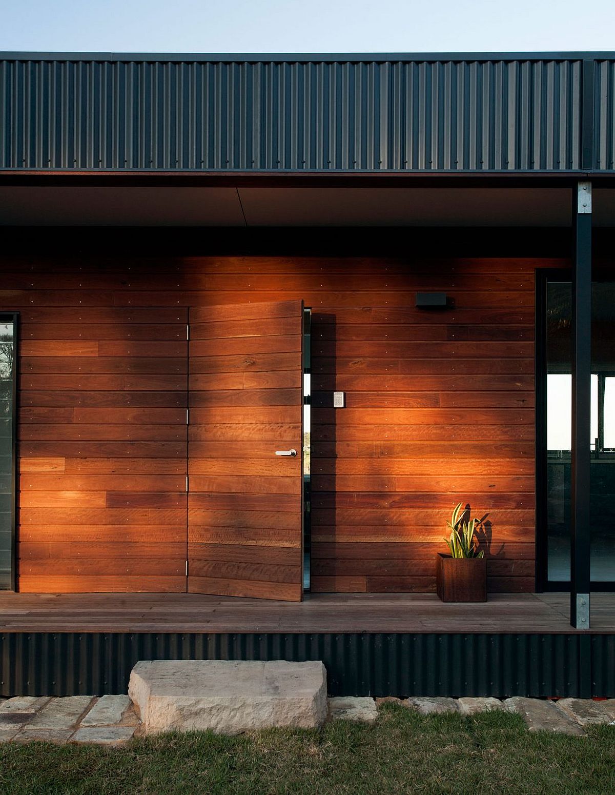 Timber milled from sustainable forests shapes the fabulous home