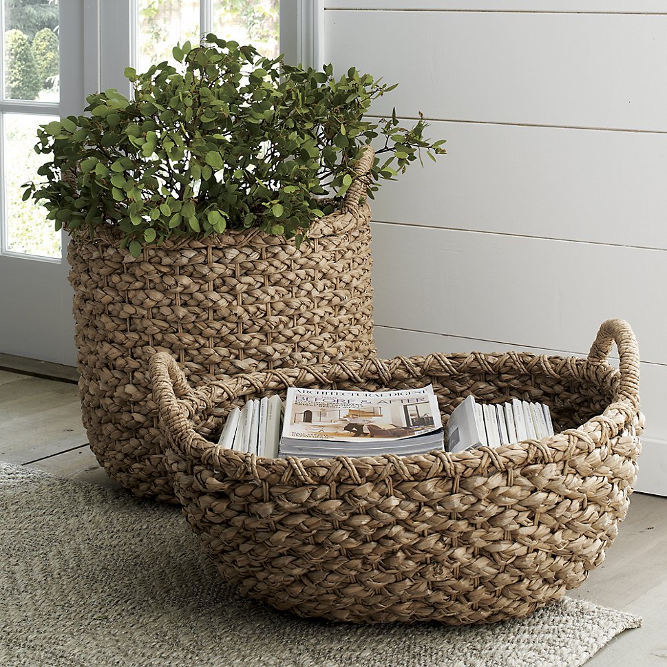 Woven baskets from Crate & Barrel